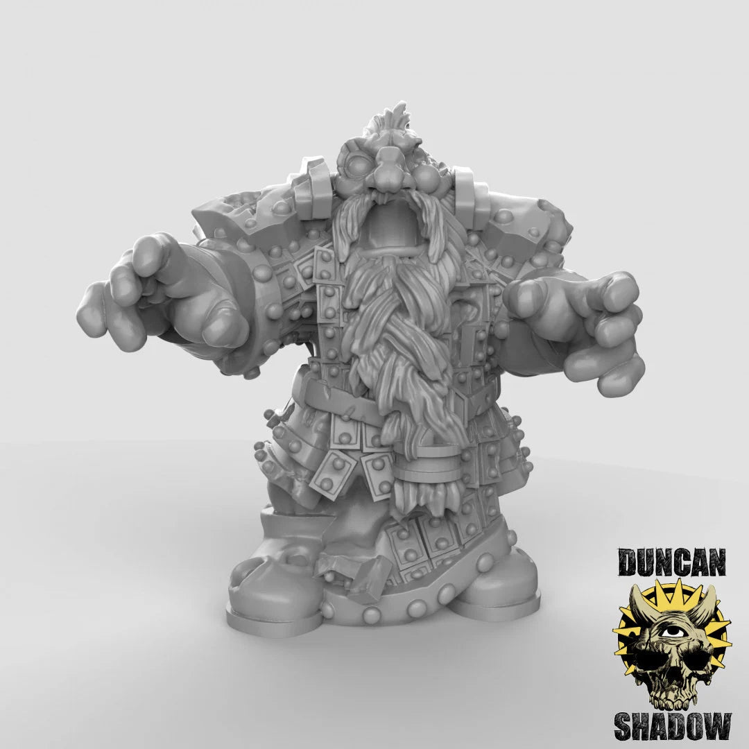 Dwarf Zombies Miniature - C - 32mm