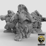 Dwarf Zombies Miniature | Set of 3 - Tabletop RPG & D&D miniature. Perfect for wargaming & collectors