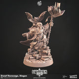 Dwarven Cartographer Miniature | Runesage, Diogen - Tabletop RPG & D&D miniature. Perfect for wargaming & collectors