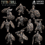 Dwarven Royal Guard Miniature | Full Set All Models - Tabletop RPG & D&D miniature. Perfect for wargaming & collectors