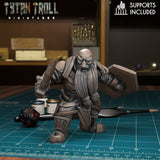 Dwarven Royal Guard Miniature | Guard 2 - Tabletop RPG & D&D miniature. Perfect for wargaming & collectors