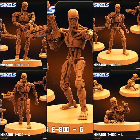E800 Exterminator Miniature | Set of 5 - Tabletop RPG & D&D miniature. Perfect for wargaming & collectors