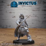 East Space Undead Samurai Samurai Miniature | C - Tabletop RPG & D&D miniature. Perfect for wargaming & collectors