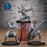 East Space Undead Samurai Samurai Miniature | Set of 3 - Tabletop RPG & D&D miniature. Perfect for wargaming & collectors