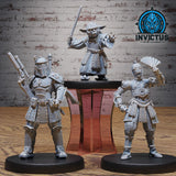 East Space Wanderers Miniature | Set of 3 - Tabletop RPG & D&D miniature. Perfect for wargaming & collectors