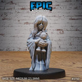 Eastern Ghost Girl Miniature | 3750 - Tabletop RPG & D&D miniature. Perfect for wargaming & collectors