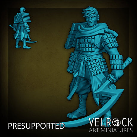 Eastern Heroes Warriors Miniature | F - Tabletop RPG & D&D miniature. Perfect for wargaming & collectors