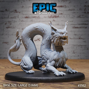 Eastern Long Cat Miniature | Long Cat - Tabletop RPG & D&D miniature. Perfect for wargaming & collectors