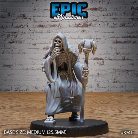 Eastern Skeleton Miniature | 3741 - Tabletop RPG & D&D miniature. Perfect for wargaming & collectors