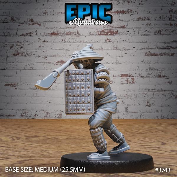 Eastern Skeleton Miniature | 3743 - Tabletop RPG & D&D miniature. Perfect for wargaming & collectors