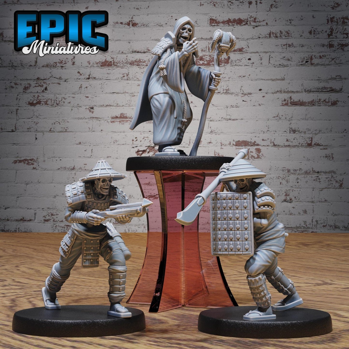 Eastern Skeleton Miniature - Full Set All Models - 32mm