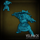 Eastern Warrior NPC Miniature | E - Tabletop RPG & D&D miniature. Perfect for wargaming & collectors