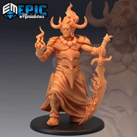 Efreeti Miniature | A - Tabletop RPG & D&D miniature. Perfect for wargaming & collectors
