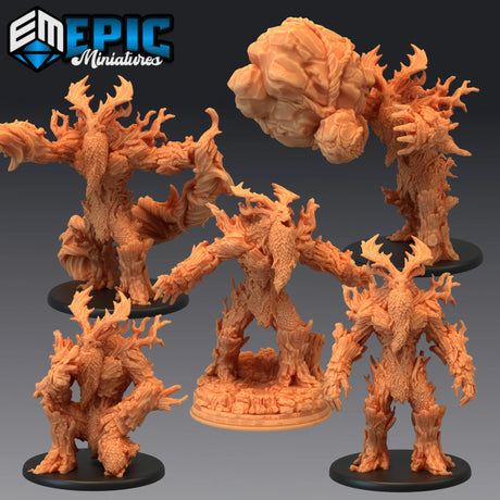 Elder Treant Miniature | Set of 5 - Tabletop RPG & D&D miniature. Perfect for wargaming & collectors
