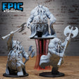 Elder Tusk Miniature | Set of 3 - Tabletop RPG & D&D miniature. Perfect for wargaming & collectors