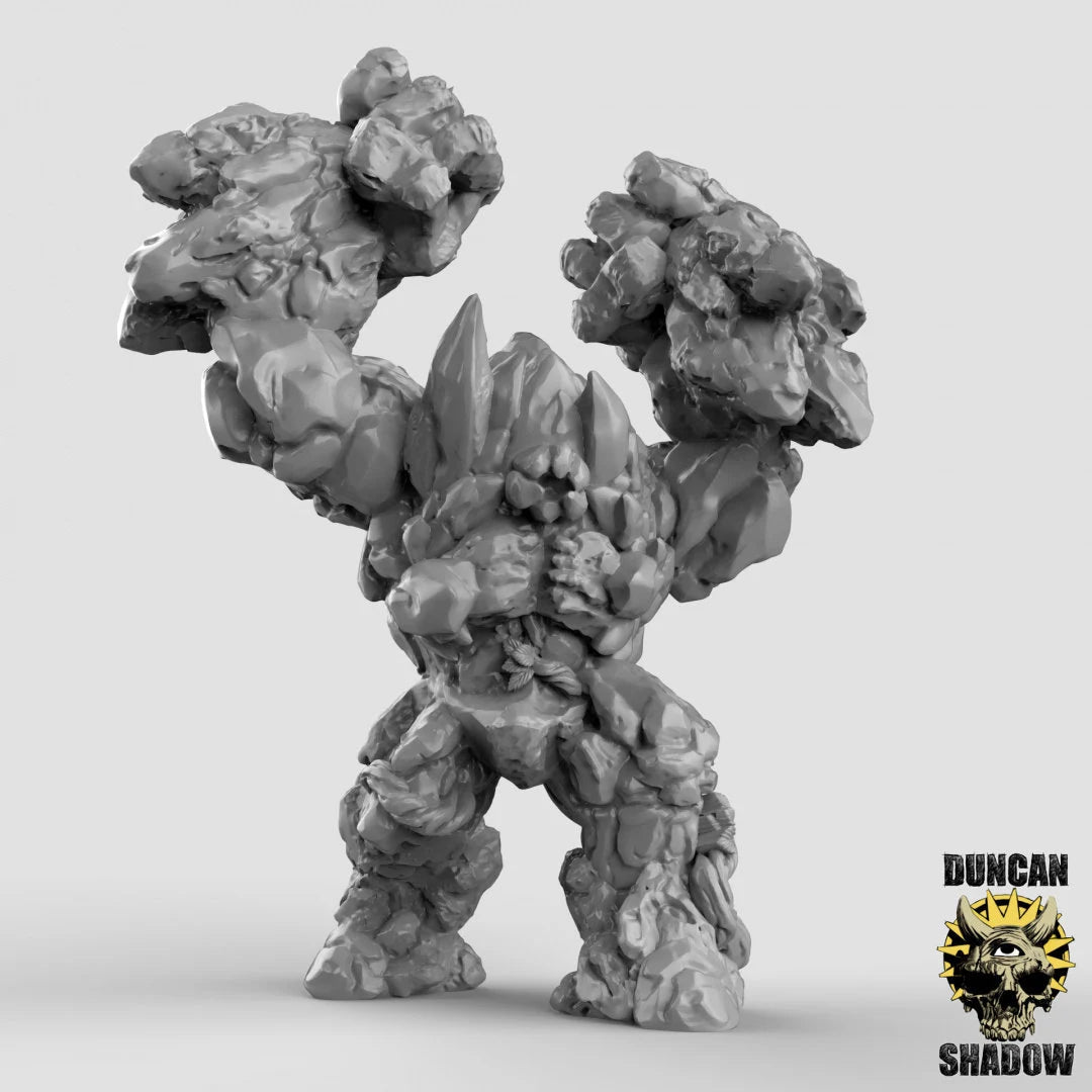 Elemental Rock Giant Miniature | B - Tabletop RPG & D&D miniature. Perfect for wargaming & collectors
