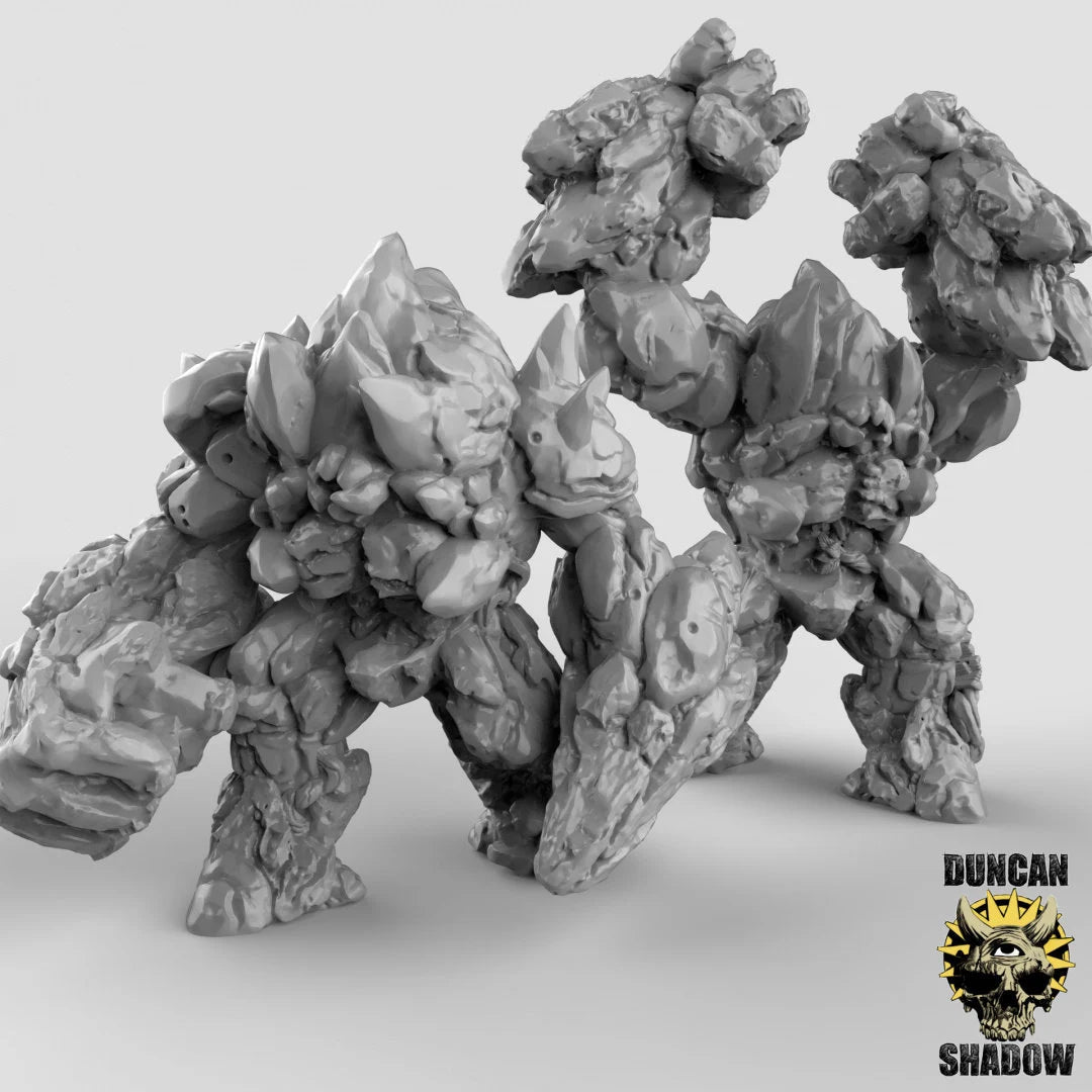 Elemental Rock Giant Miniature - Set of 2 - 28mm