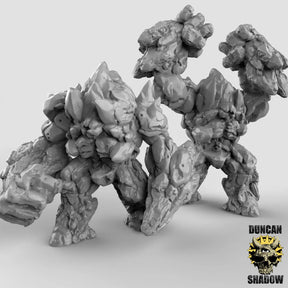 Elemental Rock Giant Miniature | Set of 2 - Tabletop RPG & D&D miniature. Perfect for wargaming & collectors