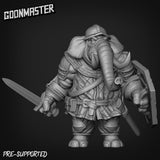 Elephant Folk Fighter Miniature | B - Tabletop RPG & D&D miniature. Perfect for wargaming & collectors