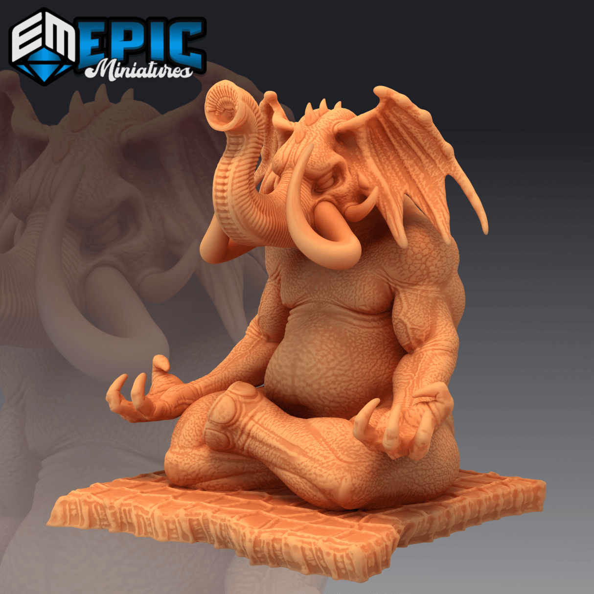 Elephant God Miniature | A - Tabletop RPG & D&D miniature. Perfect for wargaming & collectors