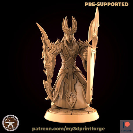 Elf Guard Miniature | A - Tabletop RPG & D&D miniature. Perfect for wargaming & collectors