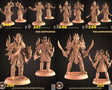 Elf Hunter Miniature | set of 6 - Tabletop RPG & D&D miniature. Perfect for wargaming & collectors