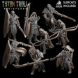 Elf Ranger Miniature | set of 8 - Tabletop RPG & D&D miniature. Perfect for wargaming & collectors