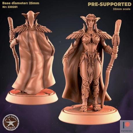 Elf Rogue, hunter Miniature | E - Tabletop RPG & D&D miniature. Perfect for wargaming & collectors