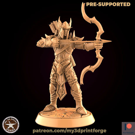 Elf Royal Miniature | B - Tabletop RPG & D&D miniature. Perfect for wargaming & collectors