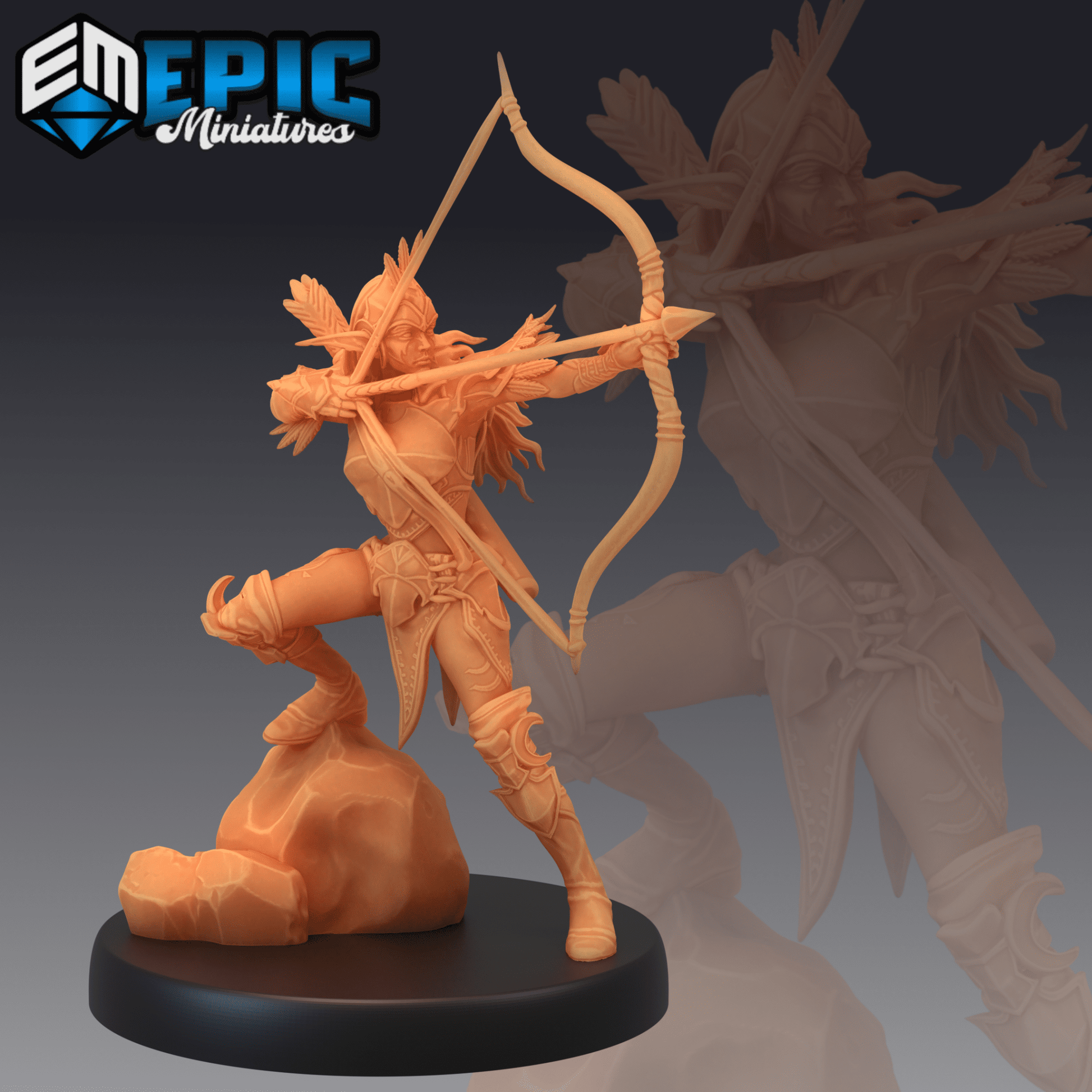 Elven Moonrunner Miniature - D - 28mm