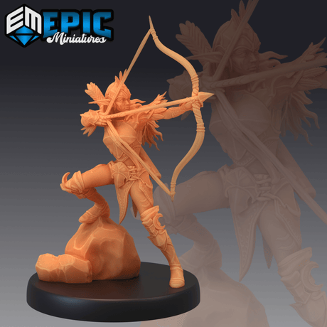 Elven Moonrunner Miniature | D - Tabletop RPG & D&D miniature. Perfect for wargaming & collectors