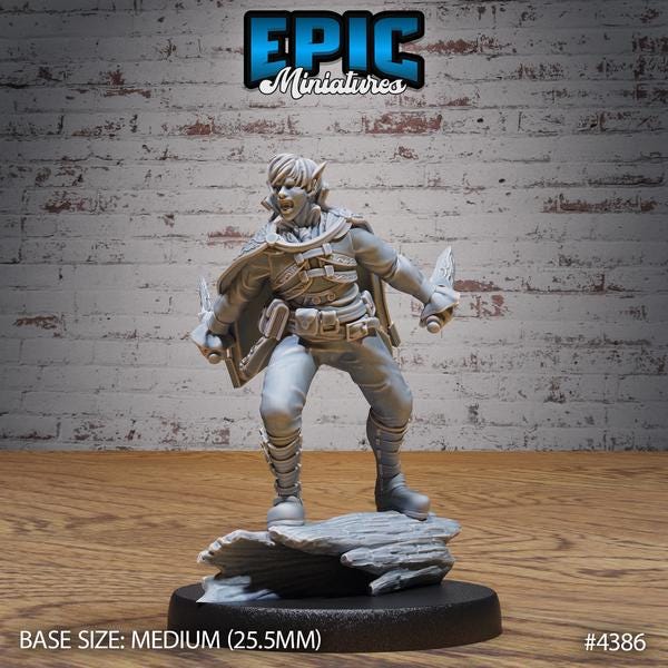 Elven Tavern Adventurer Miniature | 4386 - Tabletop RPG & D&D miniature. Perfect for wargaming & collectors