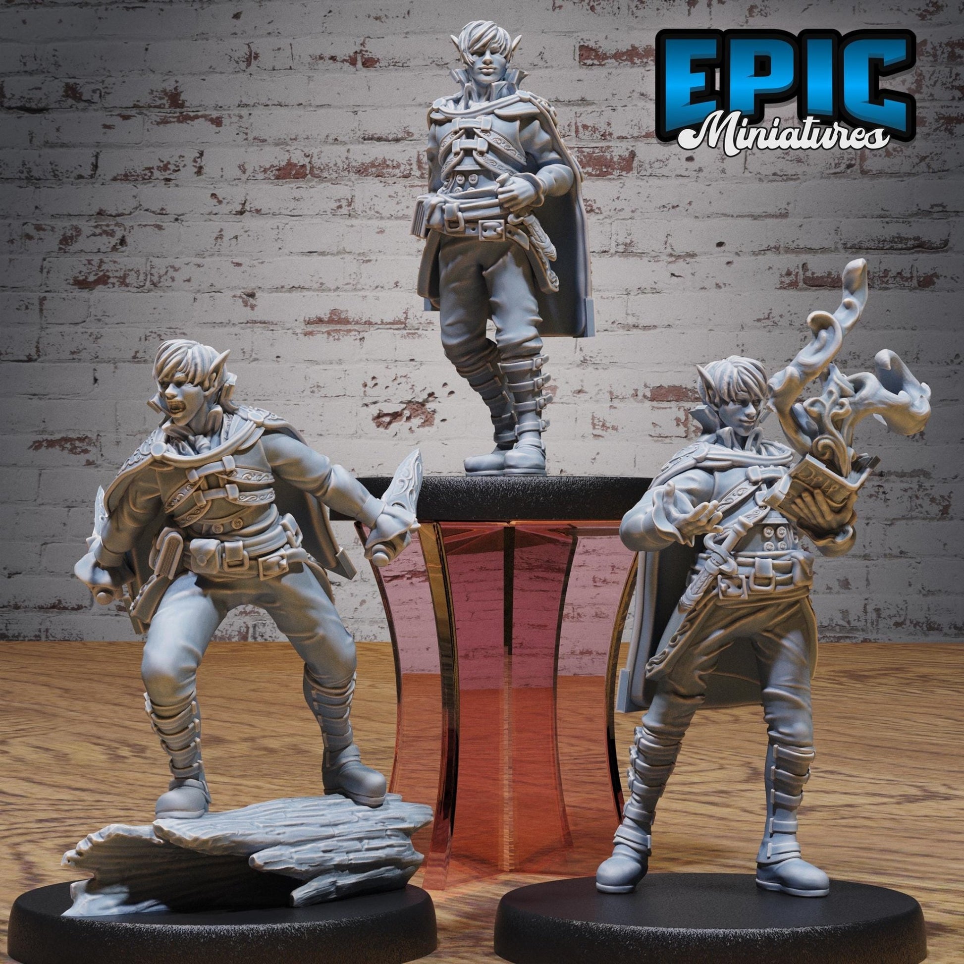 Elven Tavern Adventurer Miniature - Full Set All Models - 32mm