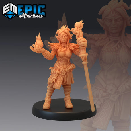 Elves Goblins Miniature | B - Tabletop RPG & D&D miniature. Perfect for wargaming & collectors
