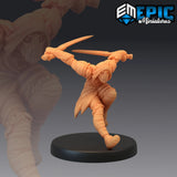 Elves Goblins Miniature | C - Tabletop RPG & D&D miniature. Perfect for wargaming & collectors