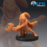 Elves Goblins Miniature | F - Tabletop RPG & D&D miniature. Perfect for wargaming & collectors