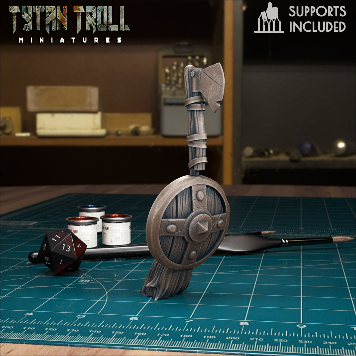 Enchanted Broom Miniature | C - Tabletop RPG & D&D miniature. Perfect for wargaming & collectors