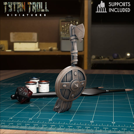 Enchanted Broom Miniature | C - Tabletop RPG & D&D miniature. Perfect for wargaming & collectors