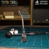 Enchanted Broom Miniature | G - Tabletop RPG & D&D miniature. Perfect for wargaming & collectors
