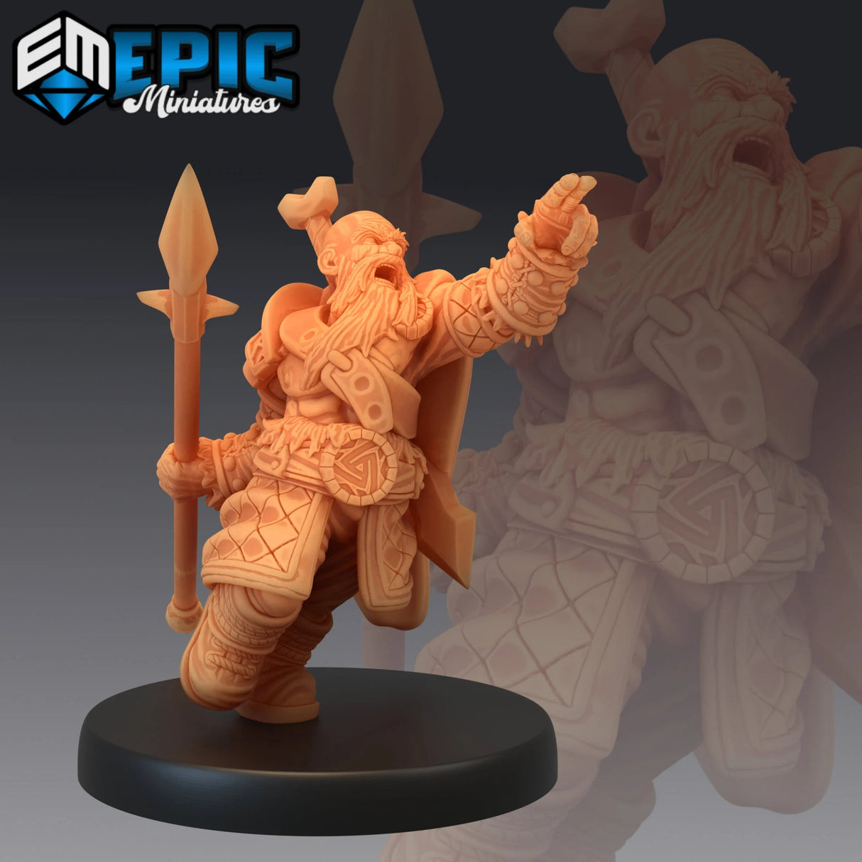 Enchanting Dwarf Miniature | A - Tabletop RPG & D&D miniature. Perfect for wargaming & collectors
