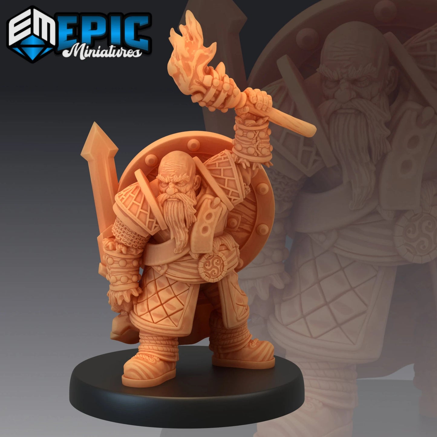Enchanting Dwarf Miniature - B - 28mm