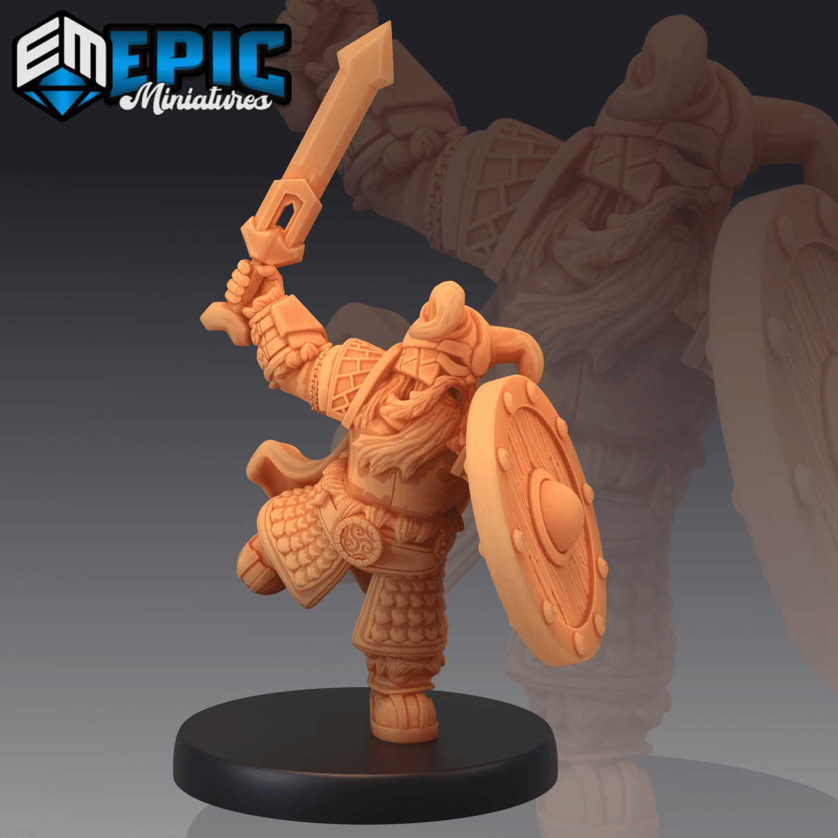 Enchanting Dwarf Miniature | H - Tabletop RPG & D&D miniature. Perfect for wargaming & collectors
