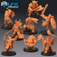 Enchanting Dwarf Miniature | Set of 8 - Tabletop RPG & D&D miniature. Perfect for wargaming & collectors