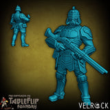 Enforcers with musket Miniature | A - Tabletop RPG & D&D miniature. Perfect for wargaming & collectors