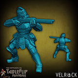 Enforcers with musket Miniature | C - Tabletop RPG & D&D miniature. Perfect for wargaming & collectors