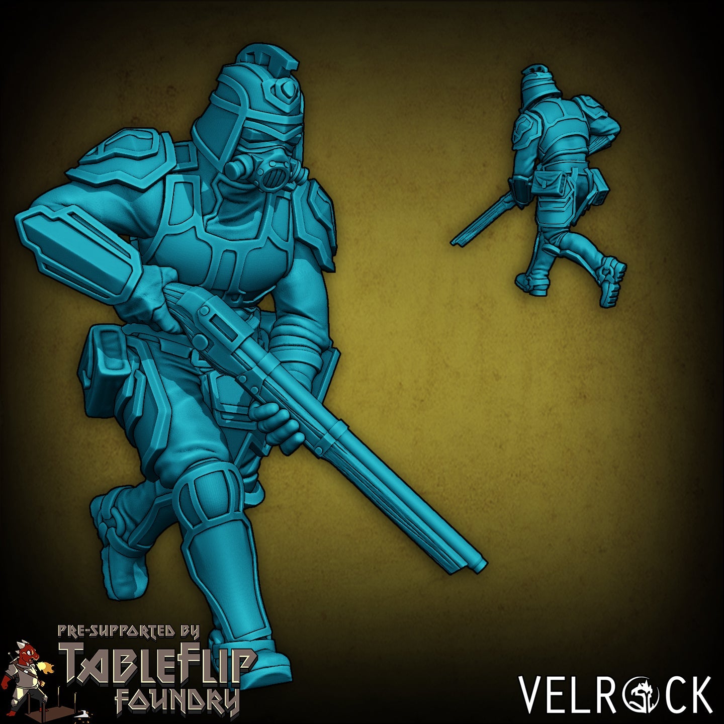 Enforcers with musket Miniature - D - 32mm