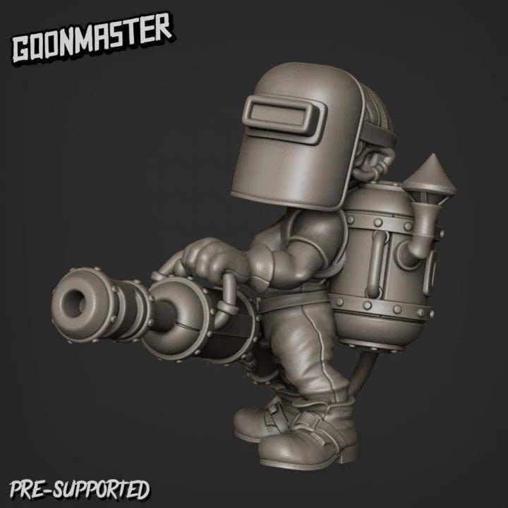 Engineering Gnome Miniature | C - Tabletop RPG & D&D miniature. Perfect for wargaming & collectors