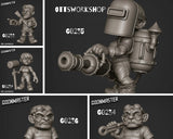 Engineering Gnome Miniature | Set of 5 - Tabletop RPG & D&D miniature. Perfect for wargaming & collectors