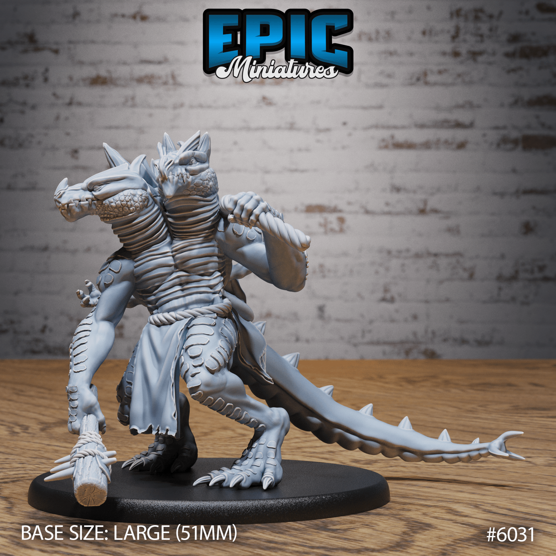 Ettin lizardfolk Giant Miniature - 6031 - 32mm