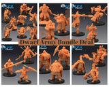 Everything Dwarf Miniature | 23pc set - Tabletop RPG & D&D miniature. Perfect for wargaming & collectors
